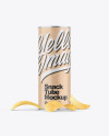 Kraft Snack Tube w/ Chips Mockup