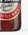 Amber Glass Beer Bottle Mockup