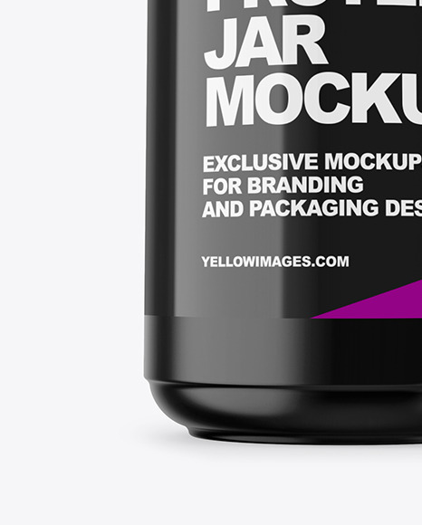 Matte Protein Jar Mockup