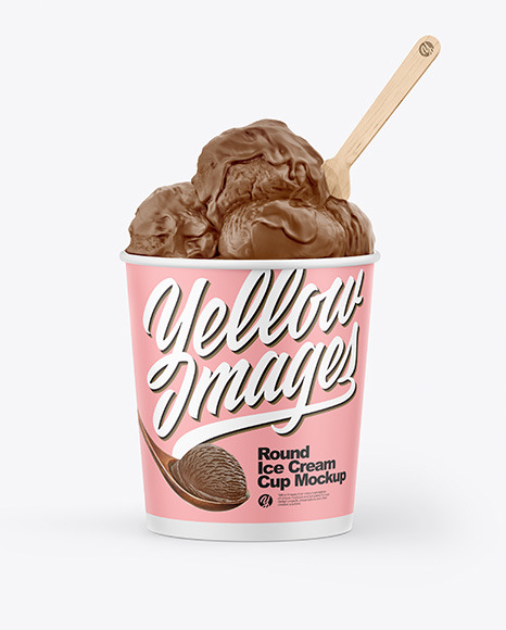 Ice Cream Cup Mockup