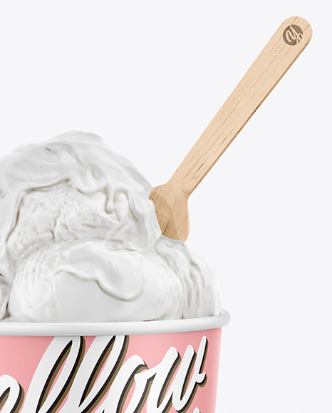 Ice Cream Cup Mockup