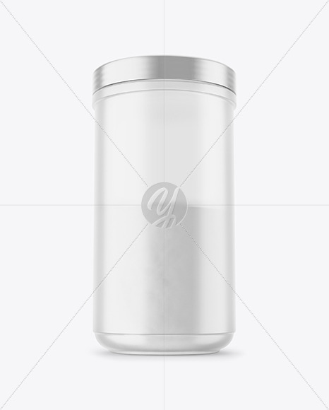 Frosted Protein Jar Mockup