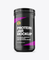 Frosted Protein Jar Mockup