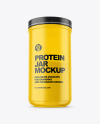 Frosted Protein Jar Mockup