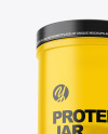 Frosted Protein Jar Mockup