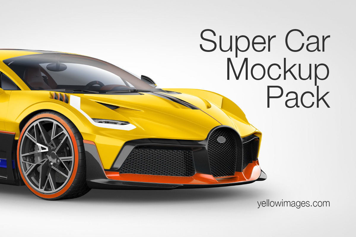 Super Car Mockup Pack Super Car Mockup Pack