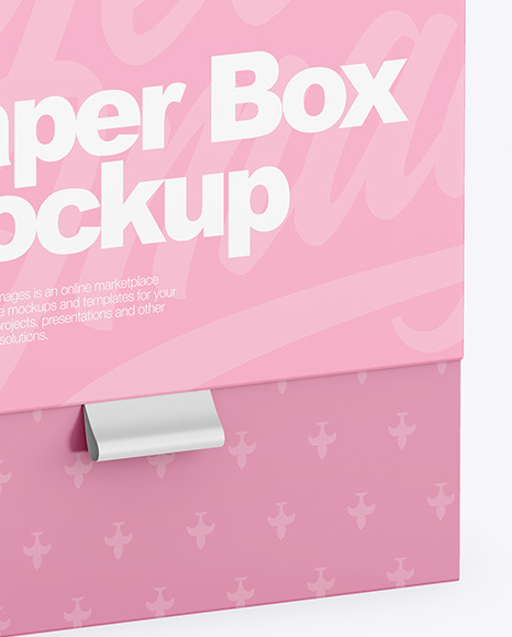 Paper Box Mockup