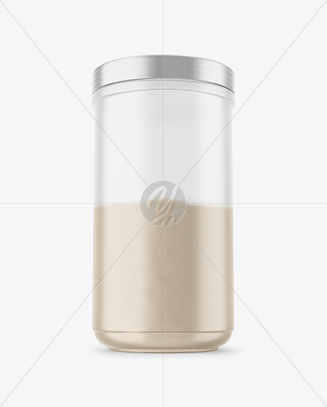 Frosted Protein Jar Mockup