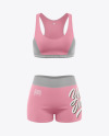 Women&#039;s Fitness Kit Mockup - Front View