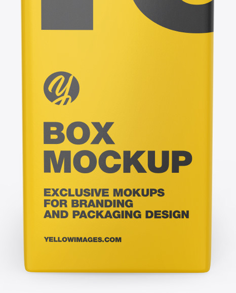 Glossy Paper Box Mockup