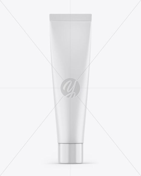 Matte Cosmetic Tube w/ Glossy Cap Mockup