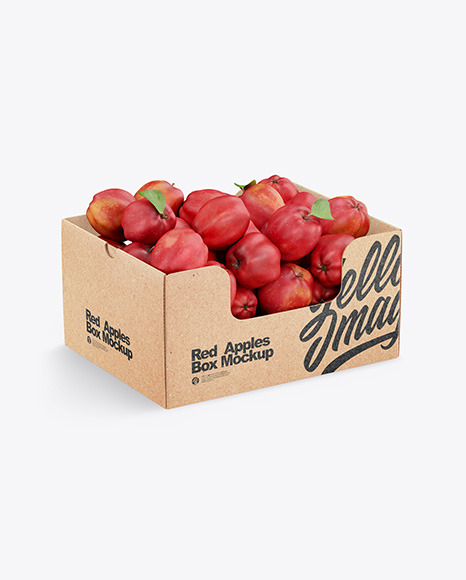 Box With Red Apples