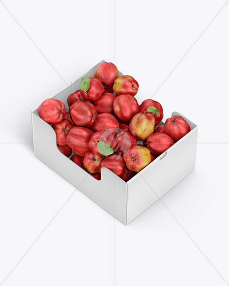 Box With Red Apples