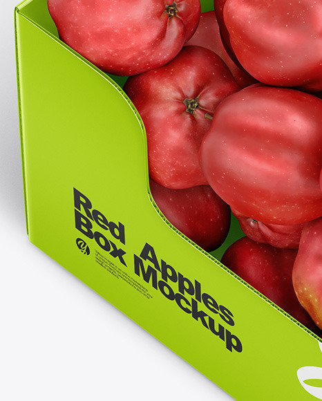 Box With Red Apples