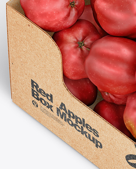 Box With Red Apples