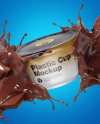 Plastic Cup with Splashes Mockup