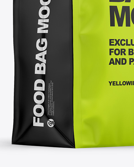 Matte Food Bag Mockup