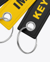 Three Keychains Mockup