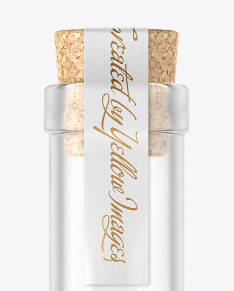 Tequila Bottle with Cork Mockup