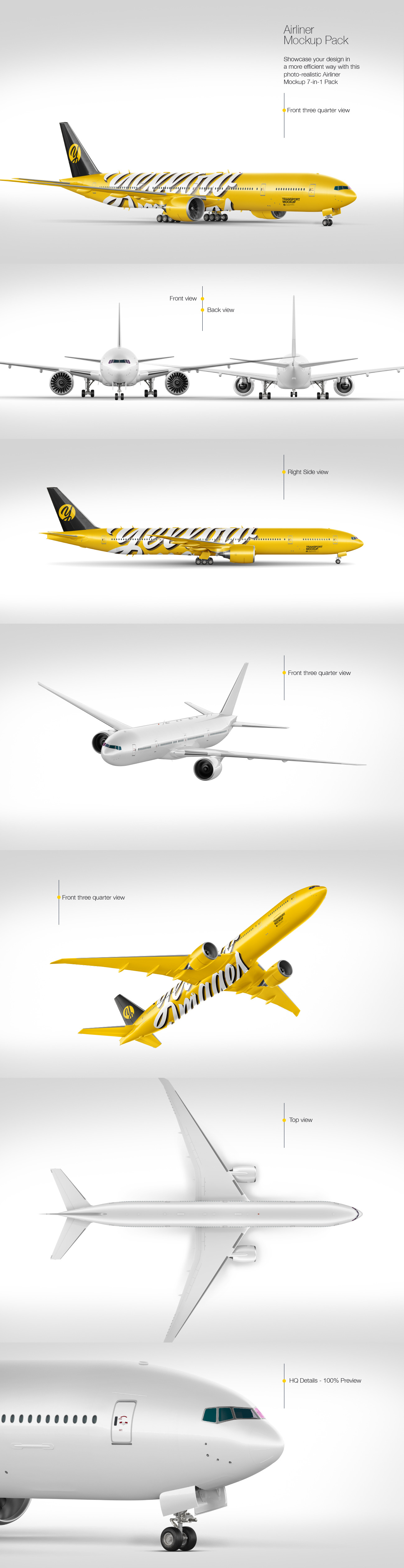 Airliner Mockup Pack