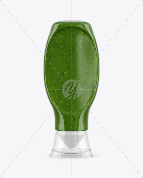 Pesto Sauce Bottle Mockup