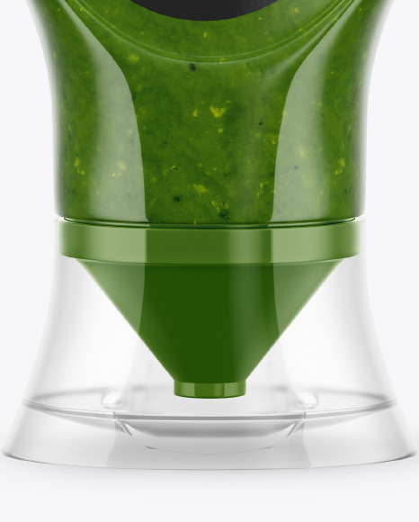 Pesto Sauce Bottle Mockup