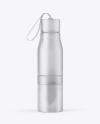 Frosted Glass Water Bottle Mockup