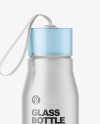 Frosted Glass Water Bottle Mockup