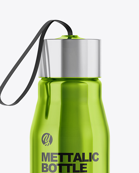 Steel Water Bottle Mockup