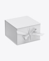 Gift Box Mockup - Half Side View