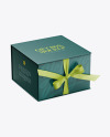 Gift Box Mockup - Half Side View