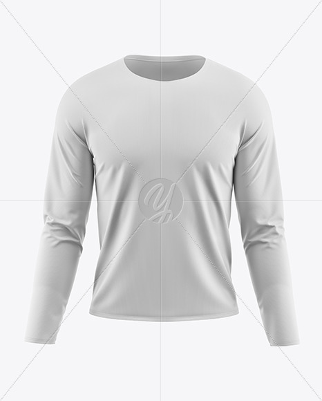 Men's Long Sleeve T-Shirt Mockup