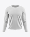 Men's Long Sleeve T-Shirt Mockup