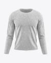 Melange Men's Long Sleeve T-Shirt Mockup