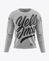 Melange Men's Long Sleeve T-Shirt Mockup