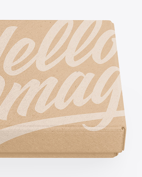 Kraft Gift Box Mockup