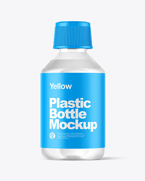 Clear Plastic Bottle Mockup