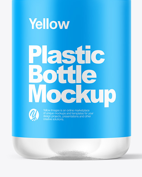 Clear Plastic Bottle Mockup