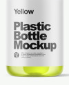 Clear Plastic Bottle Mockup