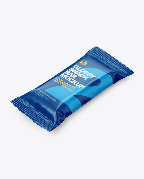 Glossy Snack Bar Mockup