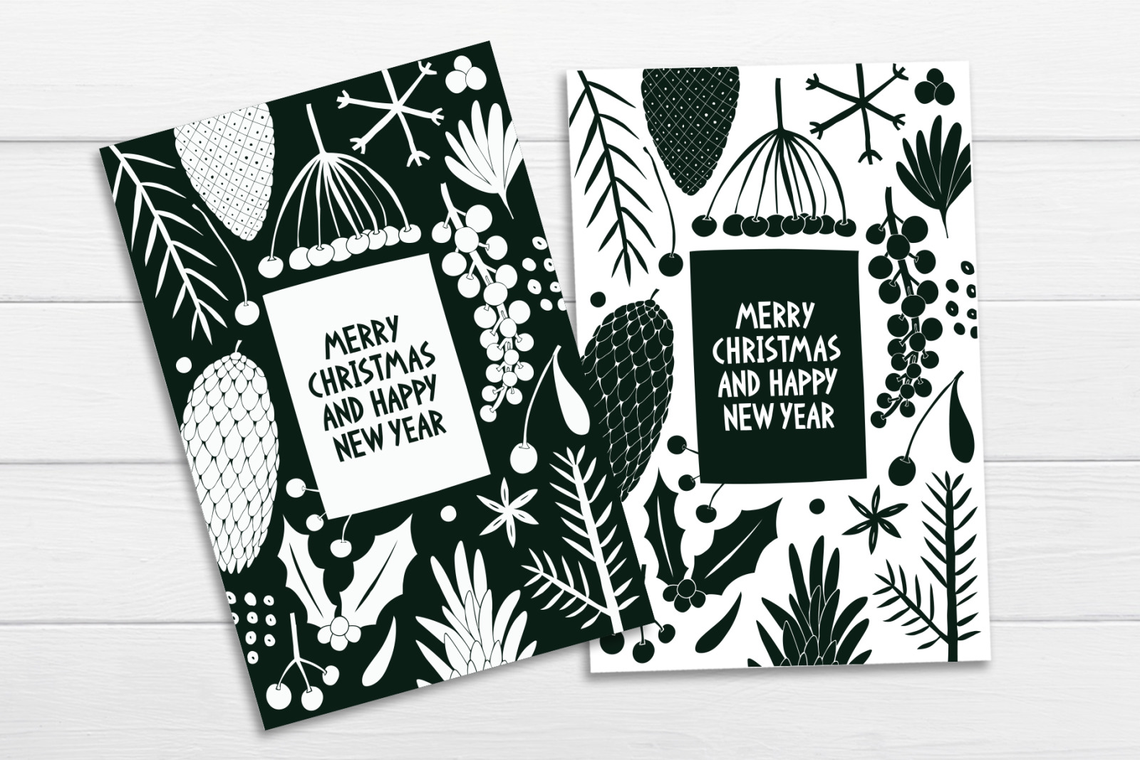 Christmas Plants Vector Collection Christmas Plants Vector Collection