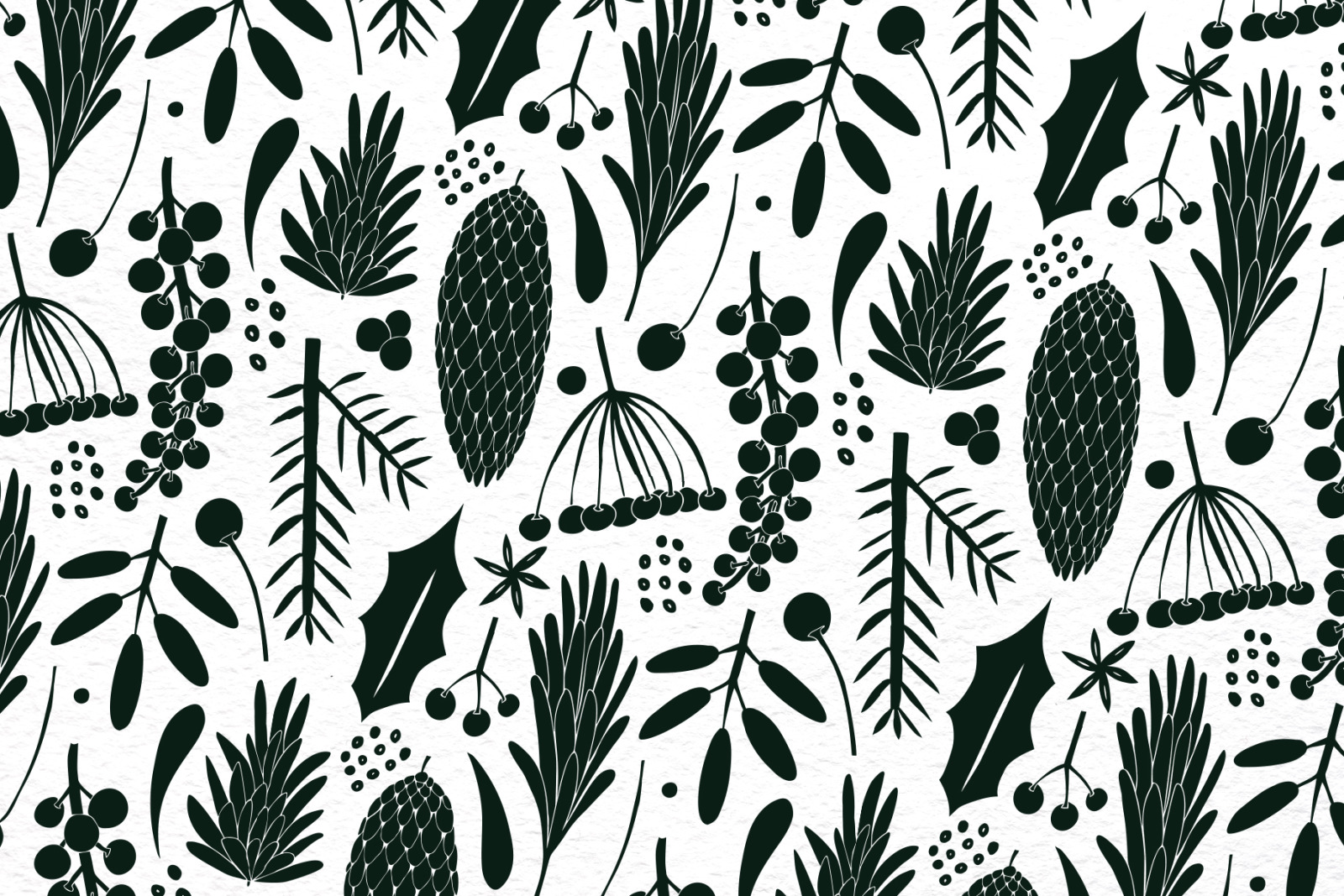 Christmas Plants Vector Collection Christmas Plants Vector Collection