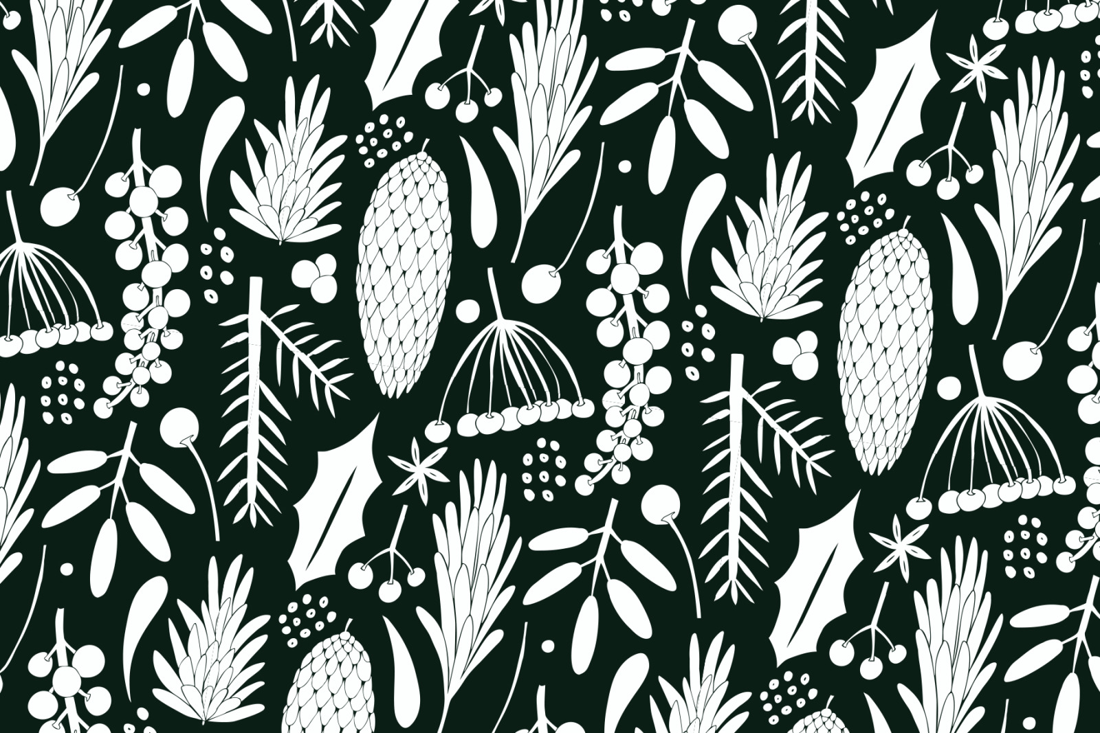 Christmas Plants Vector Collection Christmas Plants Vector Collection