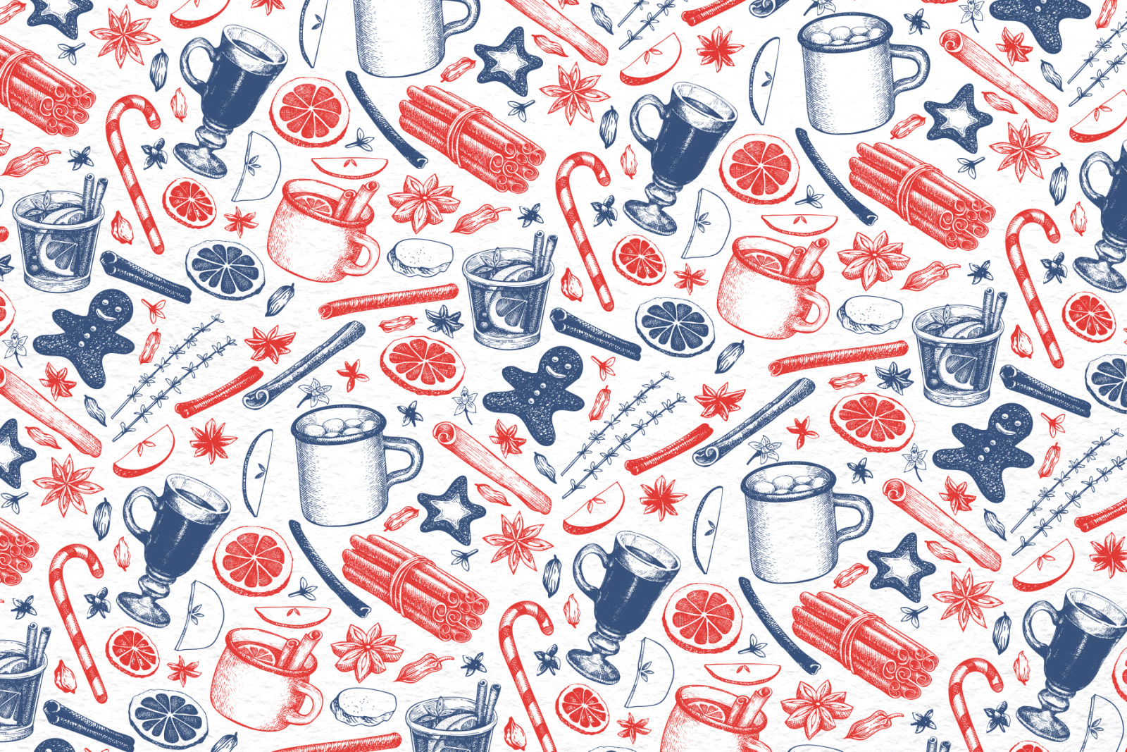 Winter Drinks Vector Collection Winter Drinks Vector Collection