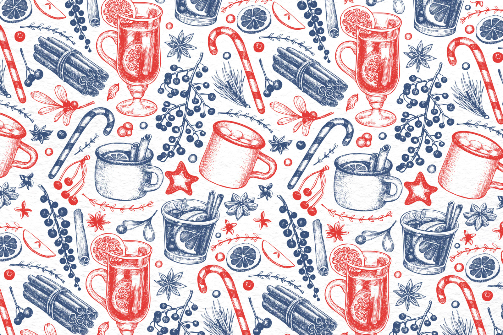 Winter Drinks Vector Collection Winter Drinks Vector Collection