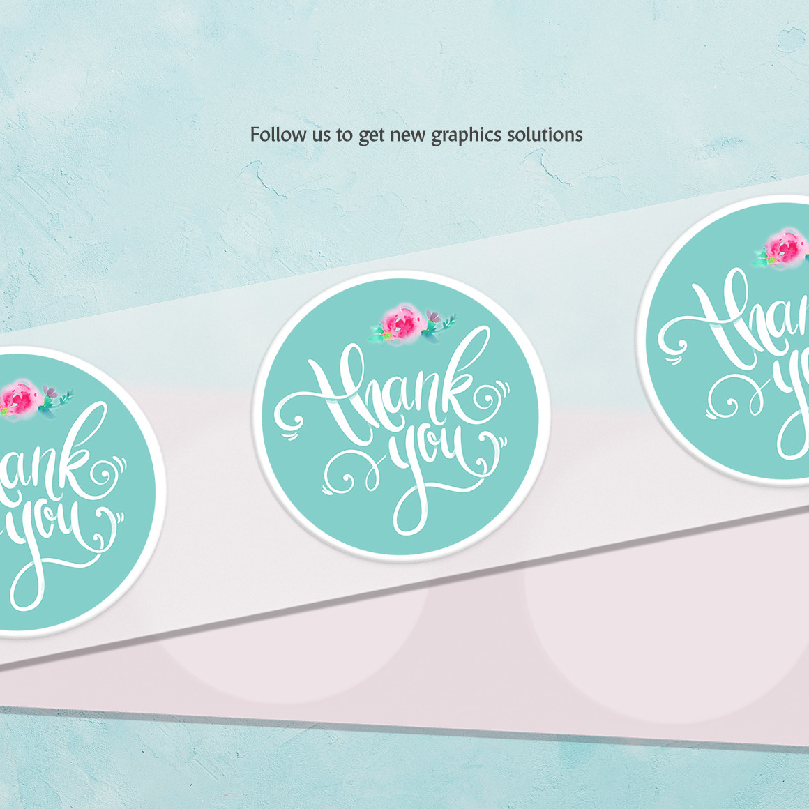 Stickers Roll Mockup Stickers Roll Mockup