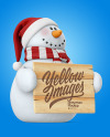 Snowman Mockup