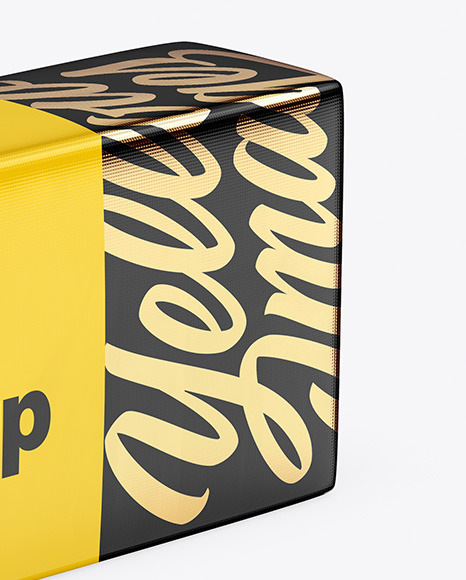 Glossy Butter Block Mockup