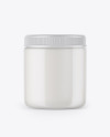 Clear Cosmetic Jar Mockup