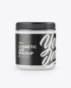 Clear Cosmetic Jar Mockup